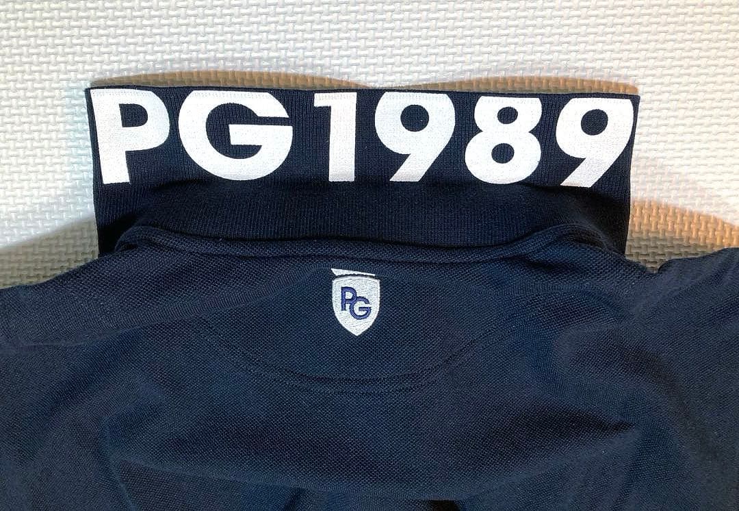 パーリーゲイツ コットン鹿の子 襟バックプリント ポロシャツ（NAVY／4）