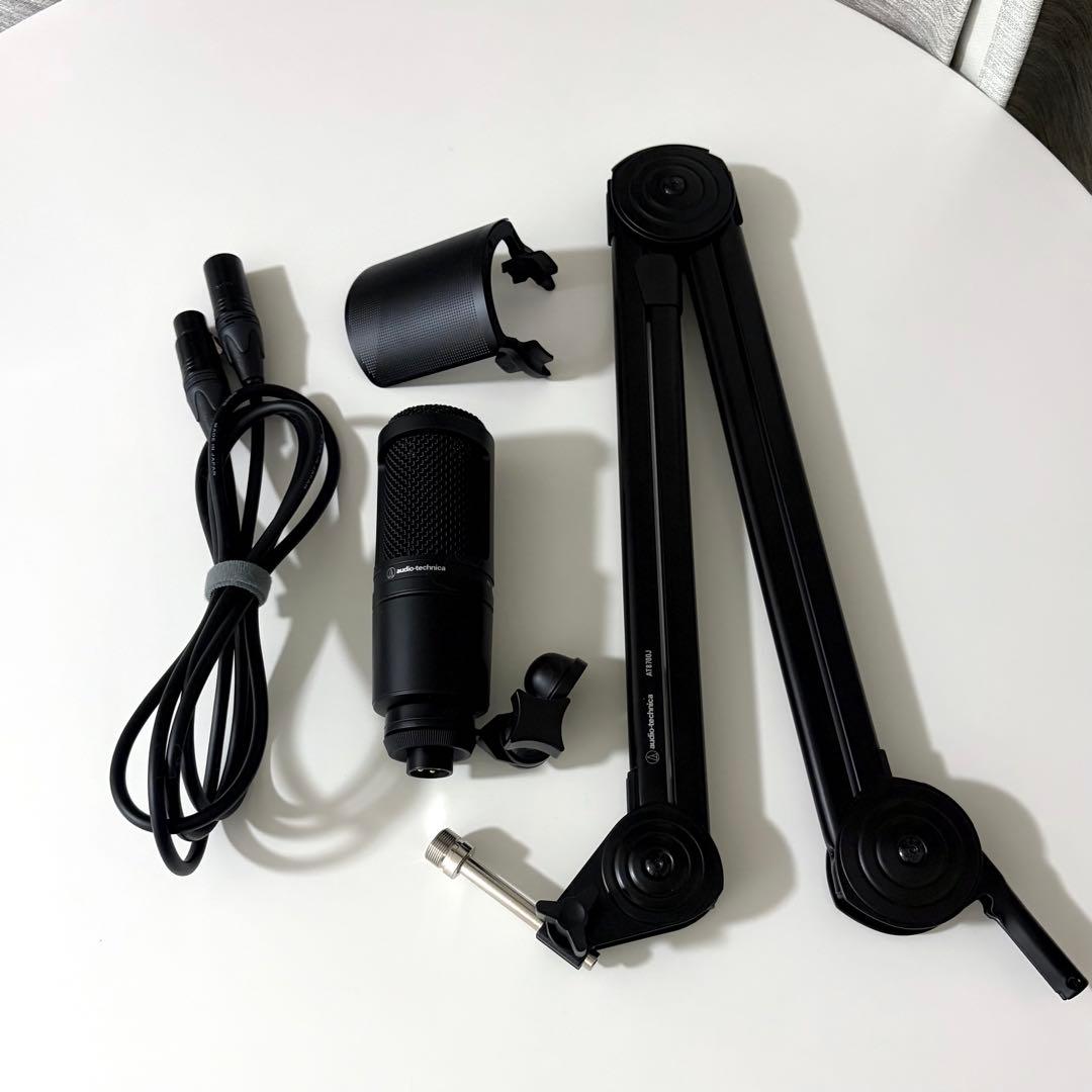 AT2020＋ポップガード AT8175 マイクアーム AT8700J セット