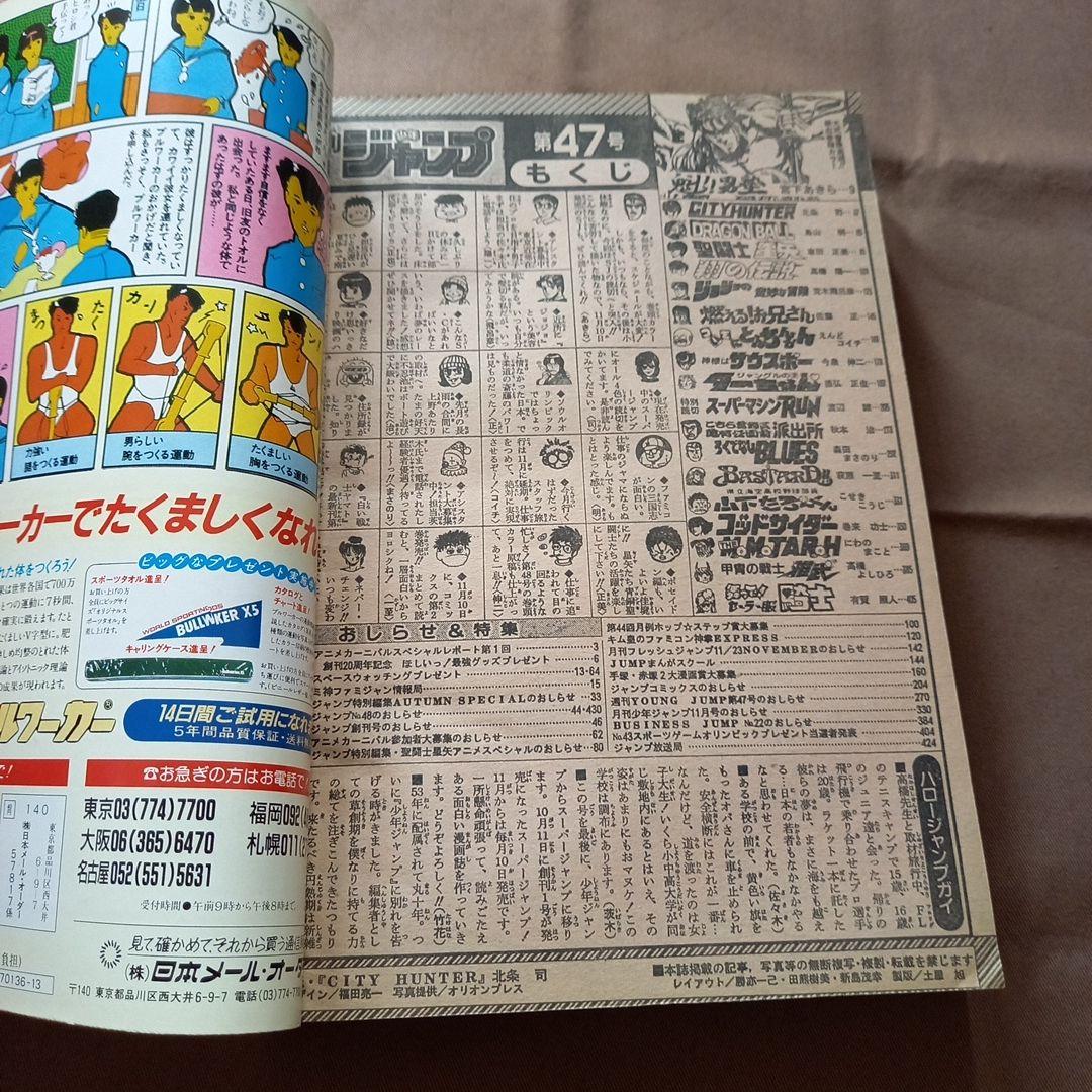 【当時物美品】週刊 少年 ジャンプ 1988年47号 漫画 アニメ