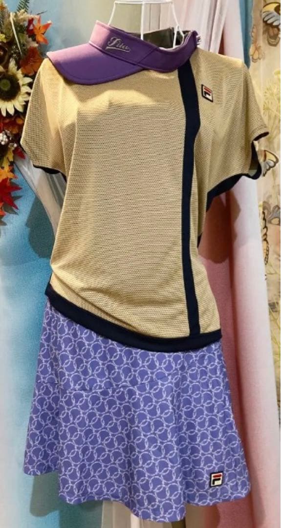 No.828 FILA 大人気☆新色モーヴ☆のエレガントスコート☆XL☆新品☆