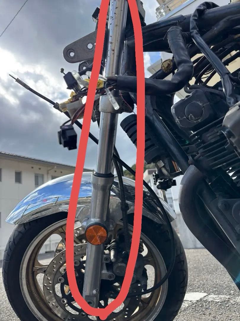 ゼファー400 z1仕様フロントフォーク　送料込み