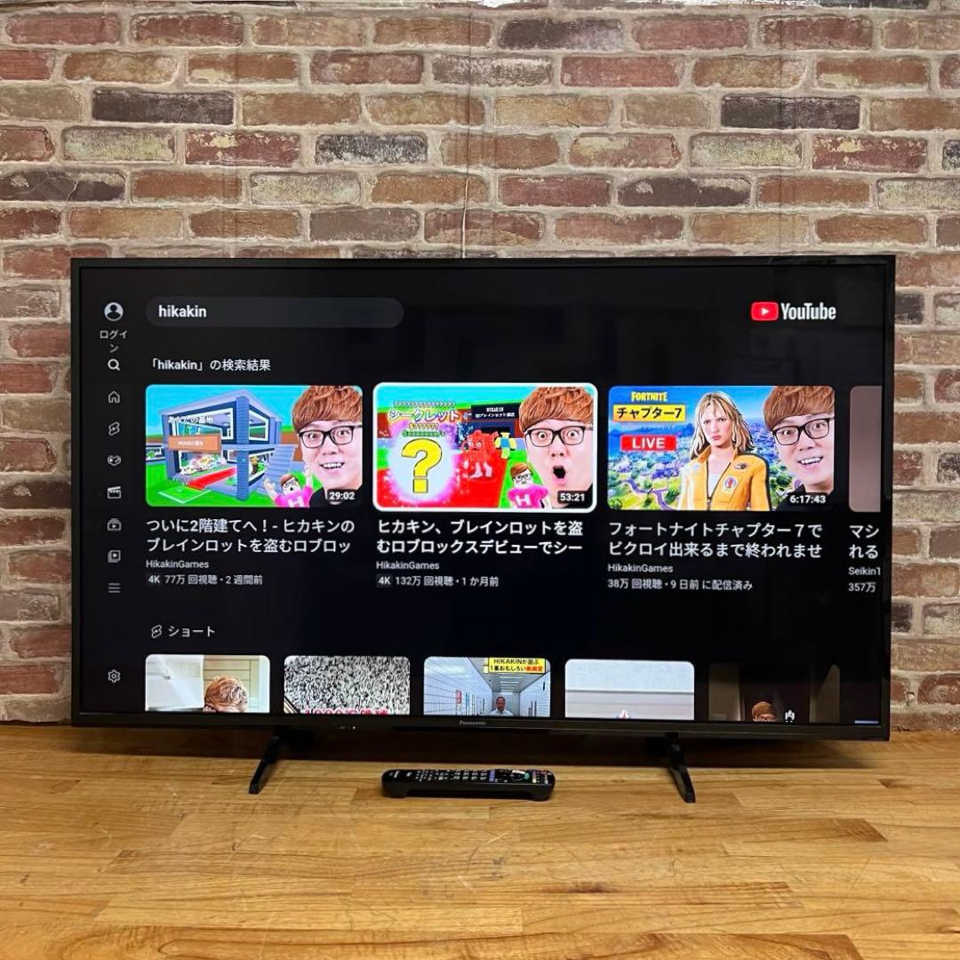 パナソニック 49V型 4K 液晶テレビ VIERA TH-49HX850