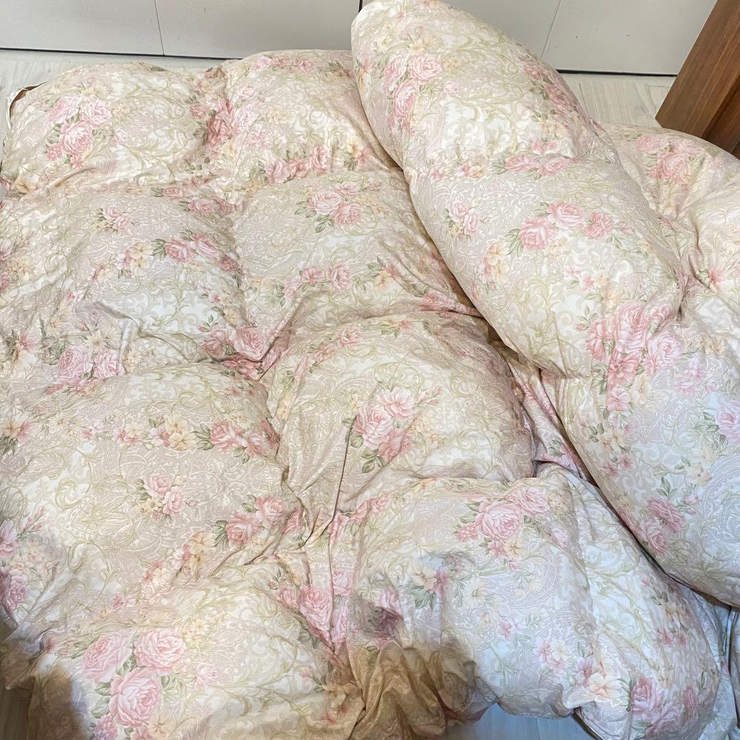 値下げ不可　昭和西川　シングルサイズ　羽毛布団　掛け布団 　羽毛掛け布団　ダウン