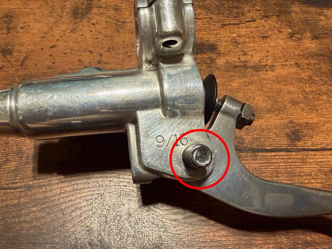 ハーレー オールドスクール ブレーキ マスターシリンダー ポリッシュ 9/16