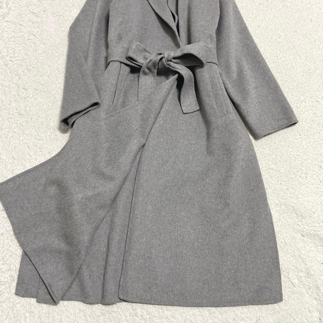 美品　INDIVI インディヴィ　ハミルトンウールリバーコート　グレー　12