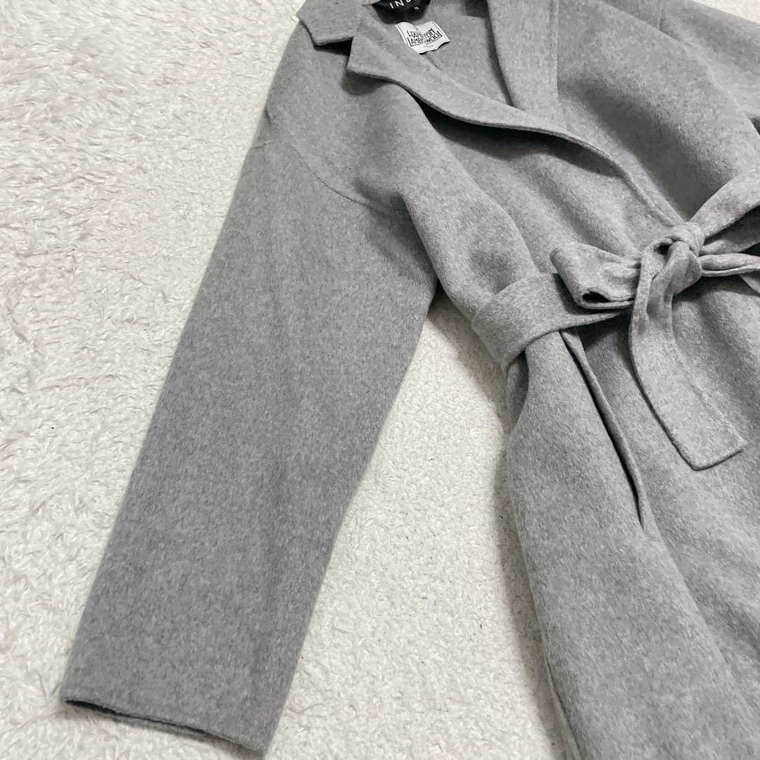 美品　INDIVI インディヴィ　ハミルトンウールリバーコート　グレー　12