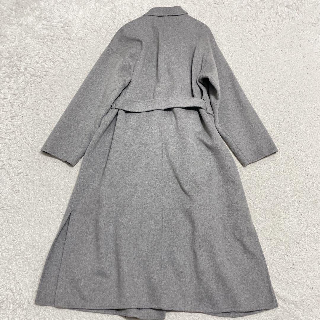 美品　INDIVI インディヴィ　ハミルトンウールリバーコート　グレー　12