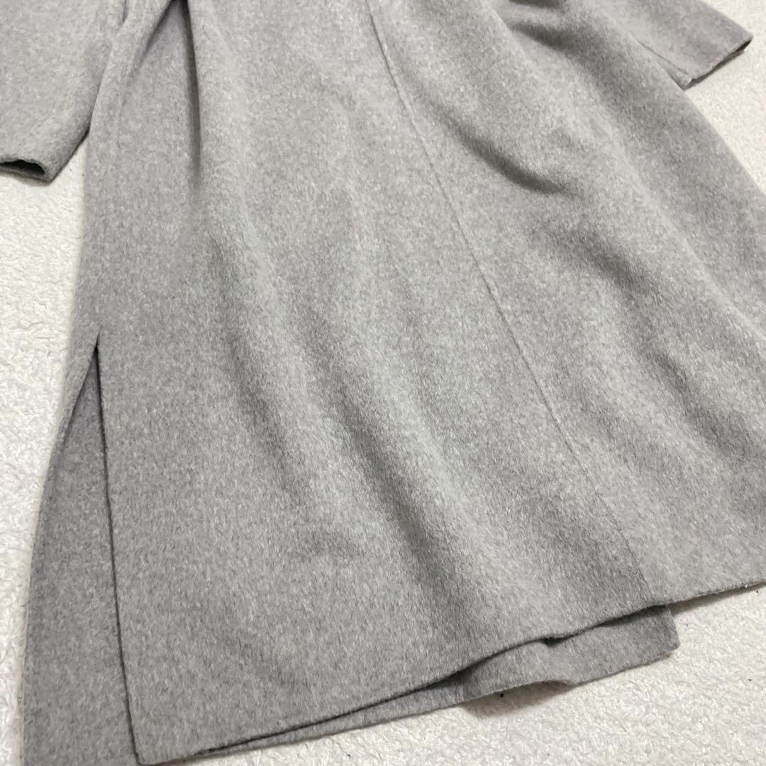 美品　INDIVI インディヴィ　ハミルトンウールリバーコート　グレー　12