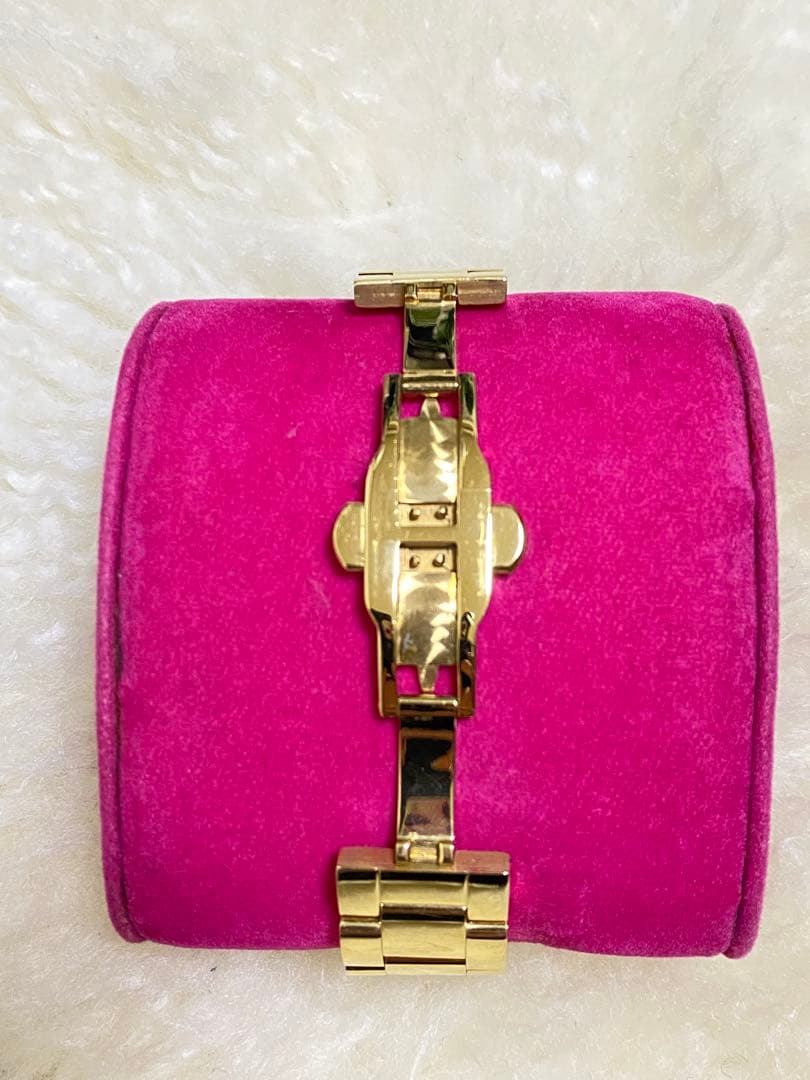 美品 FACEAWARD 腕時計 ゴールド クォーツ スワロフスキージルコニア