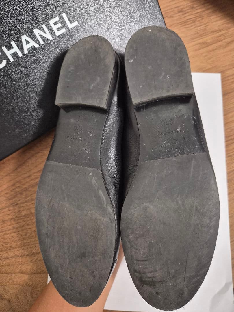 CHANEL　バレエシューズ　黒