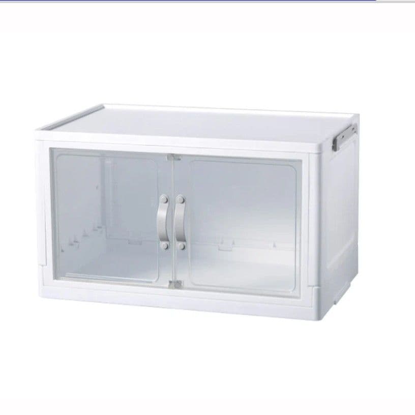 大×１０個　ジョイントできる扉付折りたたみ収納ケース　　ダイソー　セリア　①