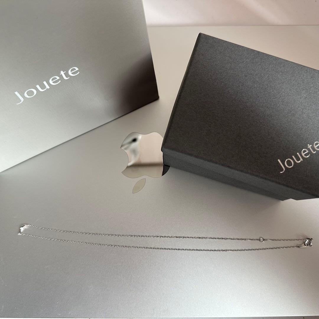 Jouete シルバーネックレス ダイヤモンド付き　K10