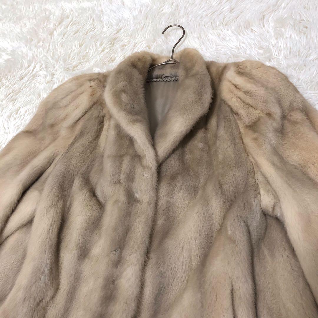 SAGA MINK サガミンク ファーコート 金サガ M 毛皮コート 金タグ