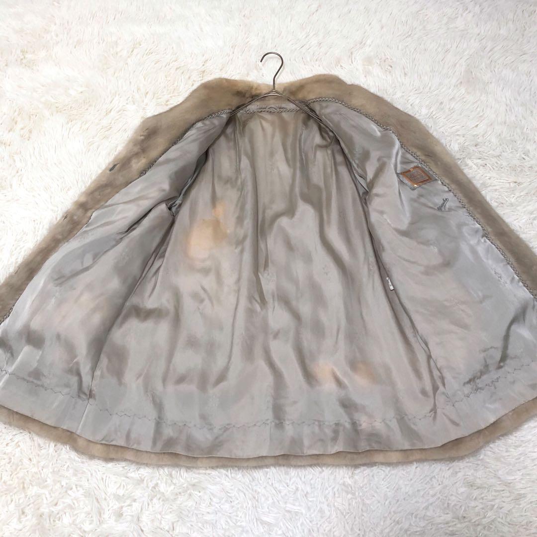 SAGA MINK サガミンク ファーコート 金サガ M 毛皮コート 金タグ