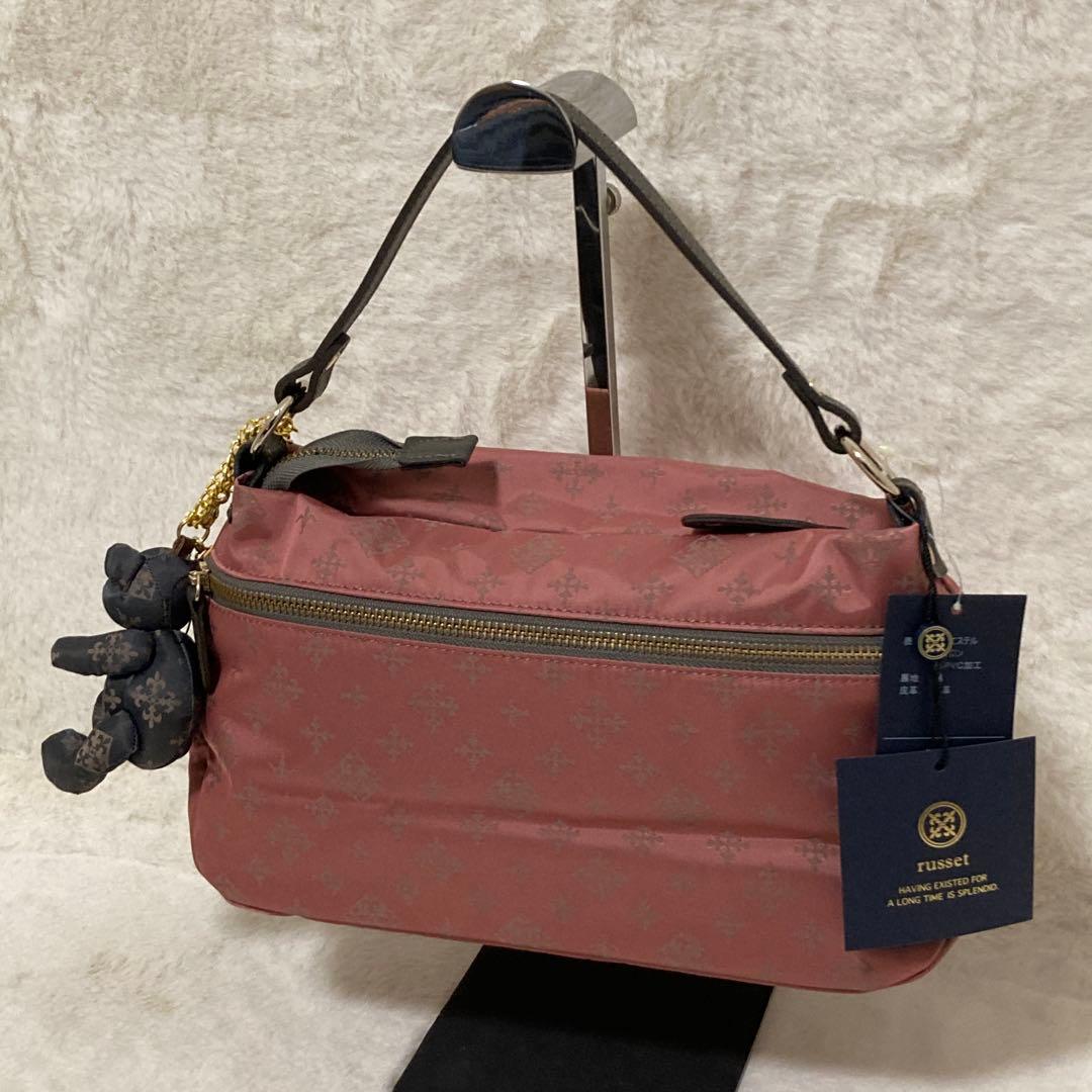 新品未使用 ラシット 2wayバッグ ショルダーバッグ チャーム russet