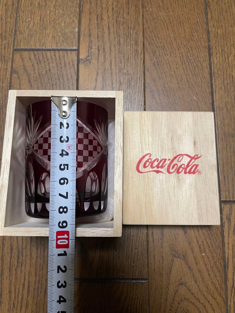コカ・コーラ非売品　激レア　太武朗工房　江戸切子「琥珀」