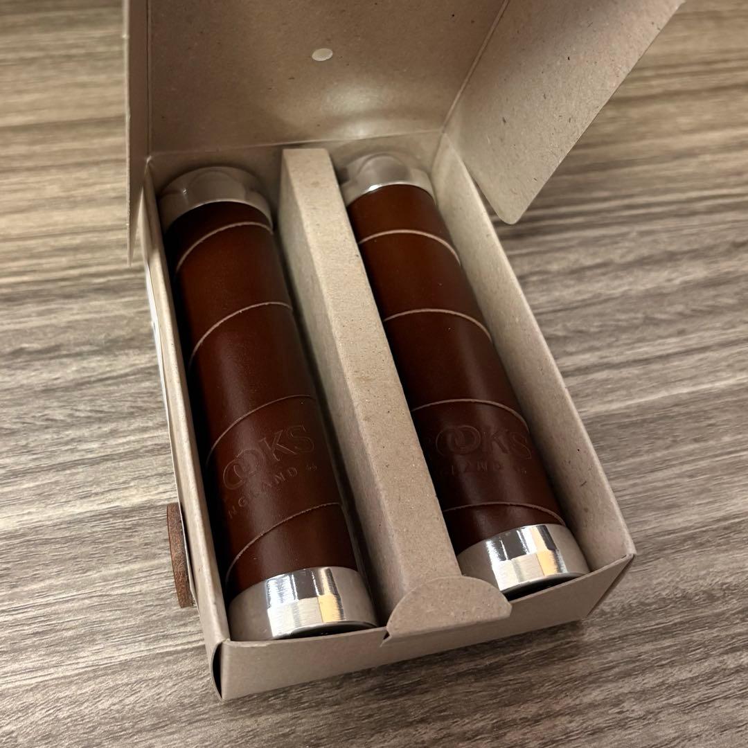 【新品未使用】BROOKS ブルックス スレンダーグリップ 130mm ブラウン