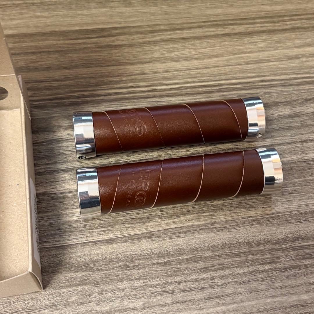 【新品未使用】BROOKS ブルックス スレンダーグリップ 130mm ブラウン