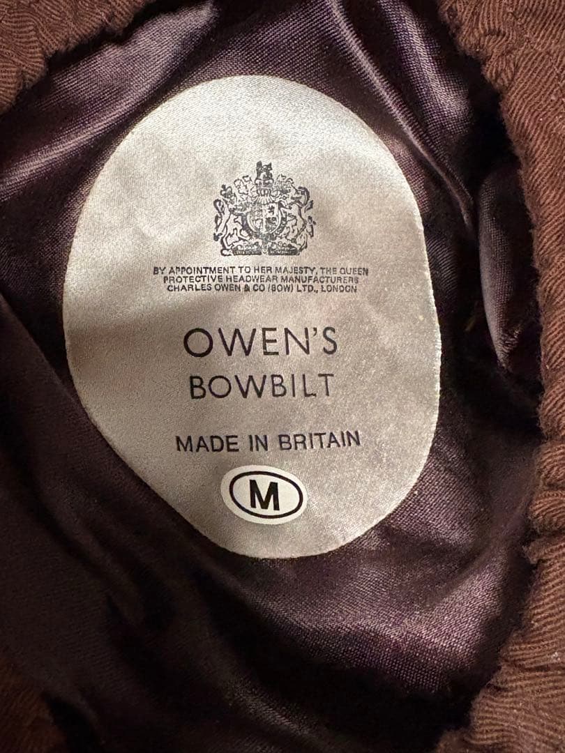 【中古美品】OWENS HELMETS BOWBILT 英国製
