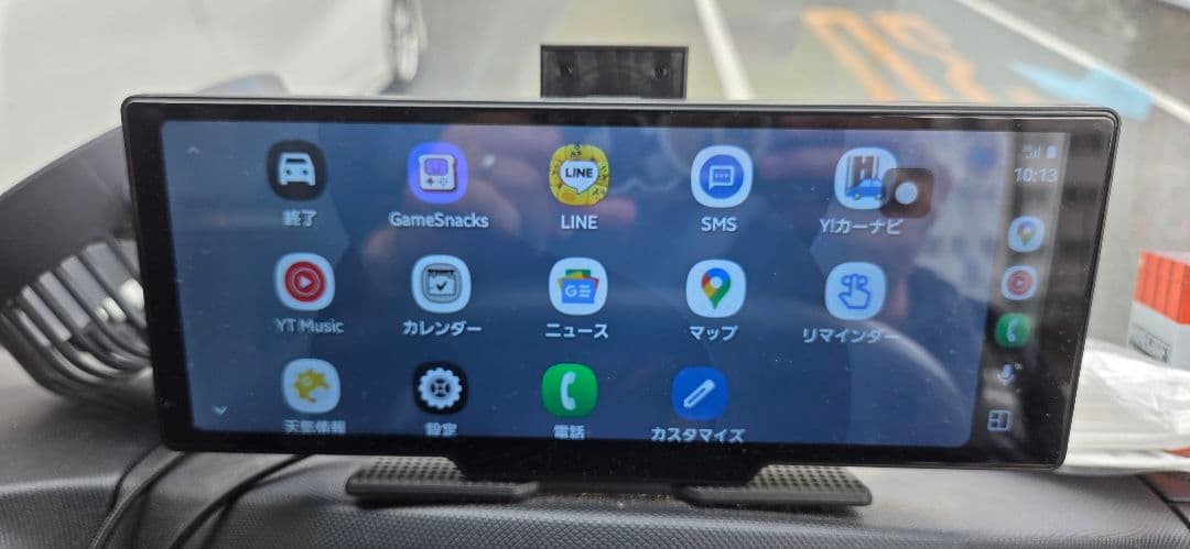 カーナビ 大画面ディスプレイ ドラレコ付き