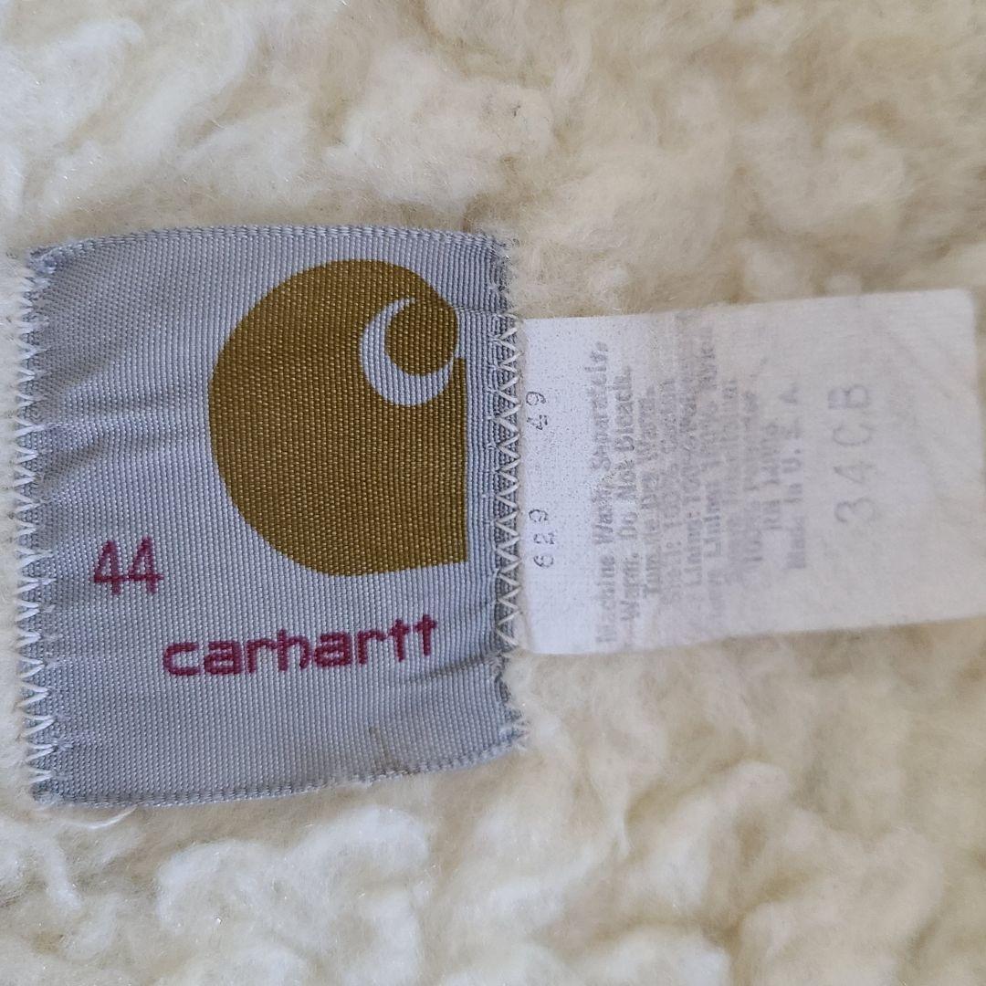 70'sカーハート裏ボアカバーオールダッグジャケットヴィンテージベージュ大きい