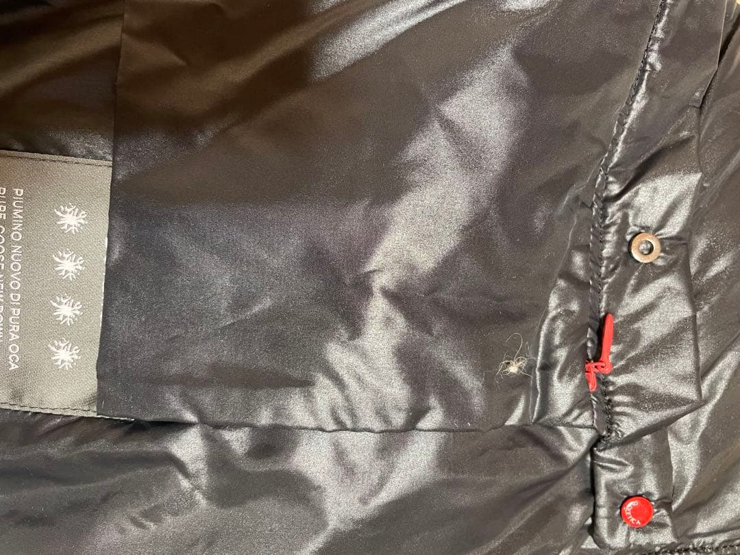 Duvetica フード付きウールダウンベスト サイズ40 ネイビー