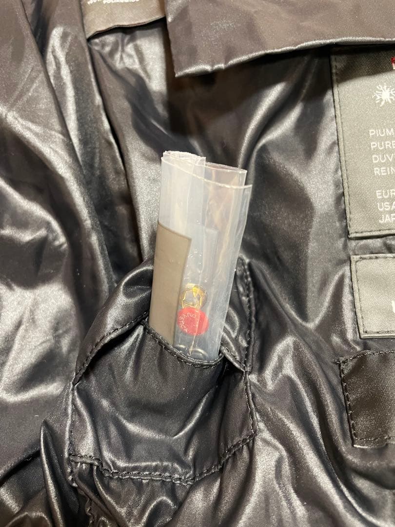 Duvetica フード付きウールダウンベスト サイズ40 ネイビー