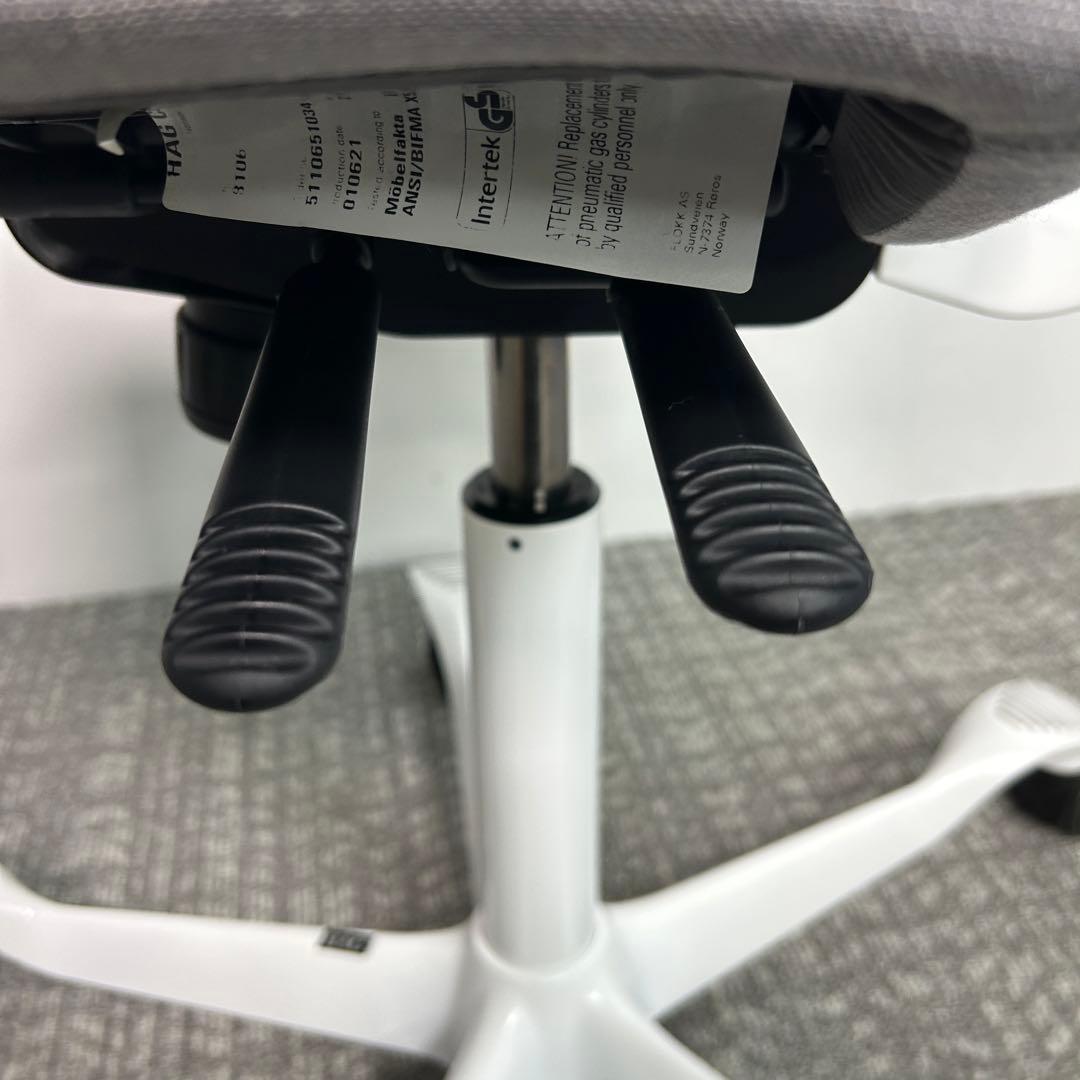 【D】オフィスチェア HAG Capisco ホーグ カピスコ 布張 グレー