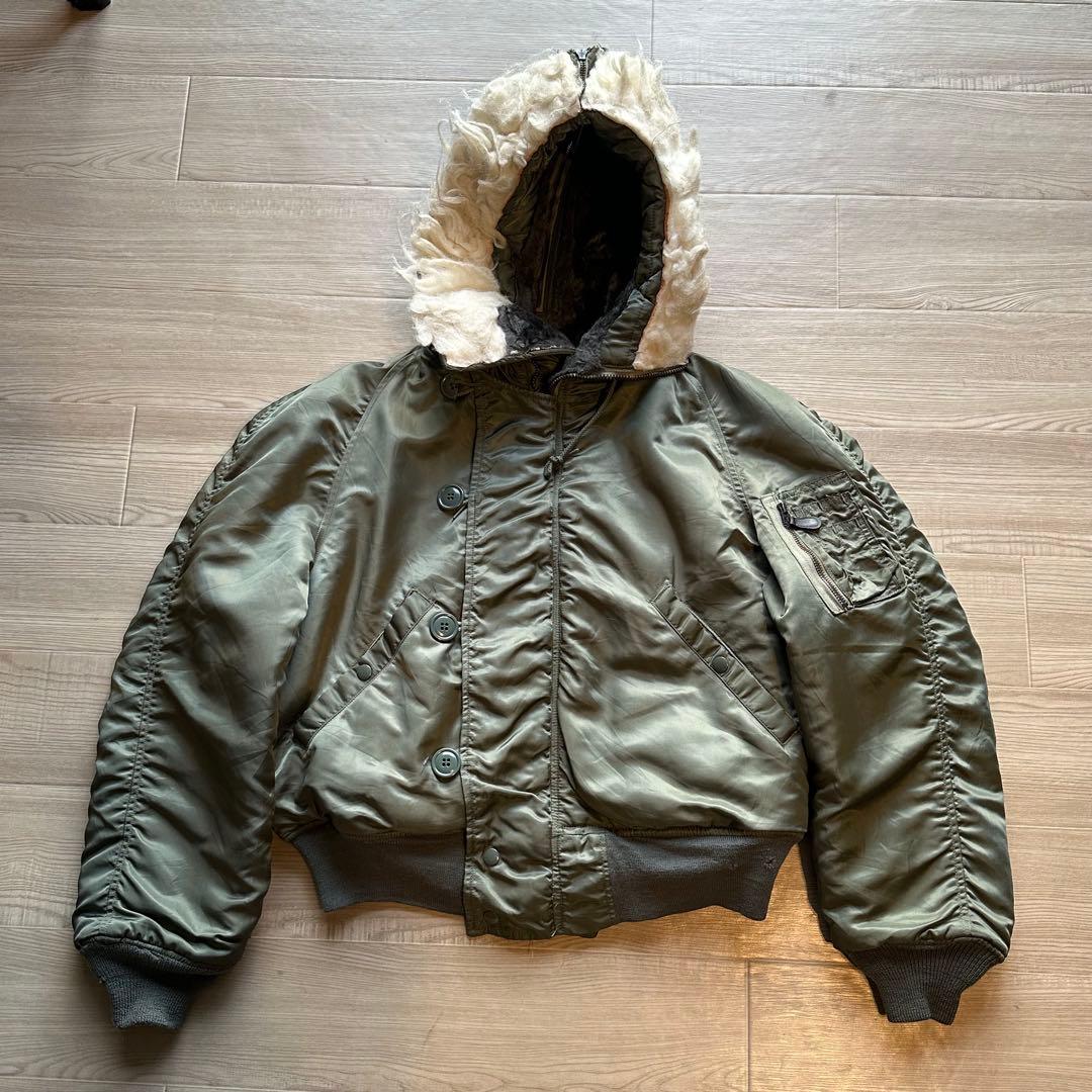 美品 希少 70s 米軍実物 USAF N-2B フライトジャケット E型 M