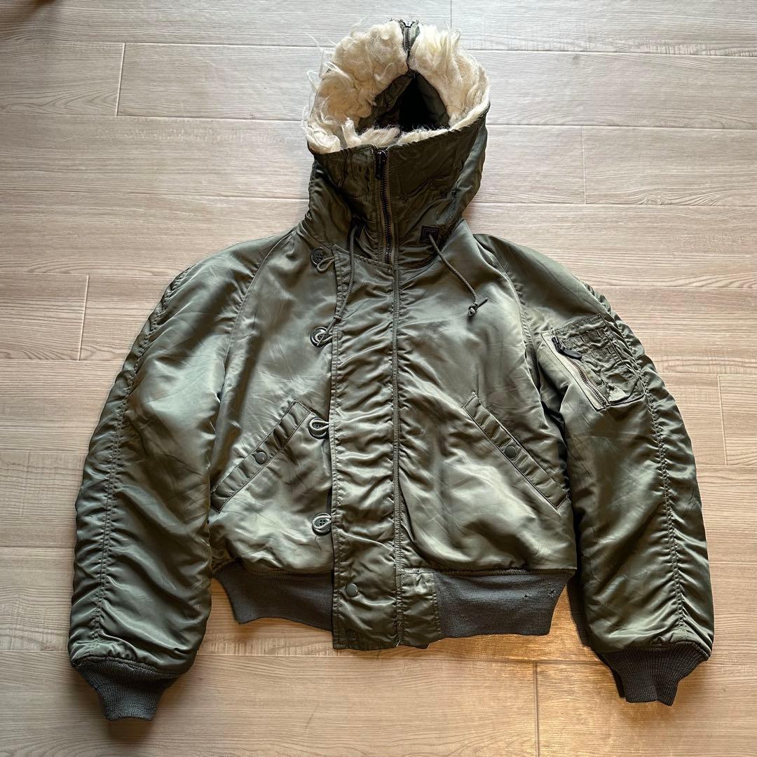 美品 希少 70s 米軍実物 USAF N-2B フライトジャケット E型 M