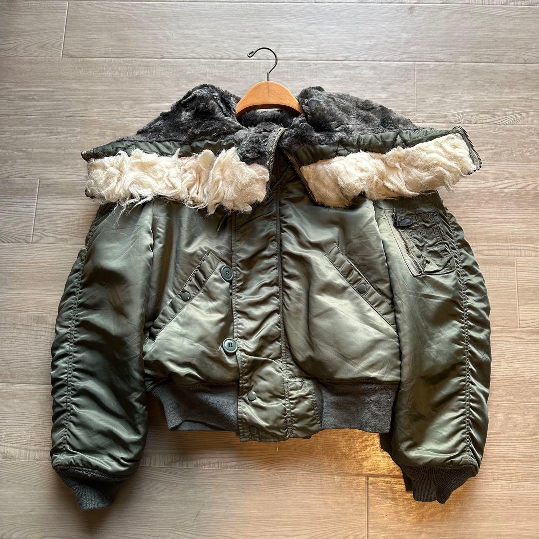 美品 希少 70s 米軍実物 USAF N-2B フライトジャケット E型 M