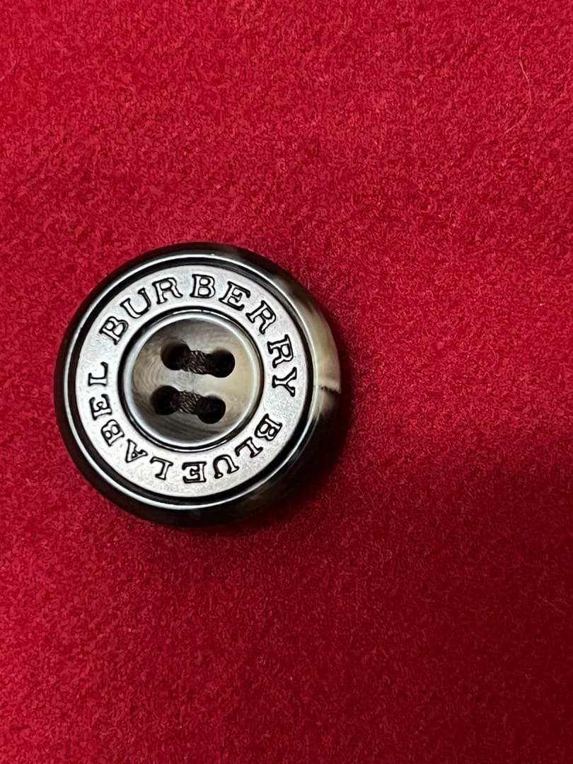 BURBERRY100%毛　レディースジャケットサイズ:M 赤色