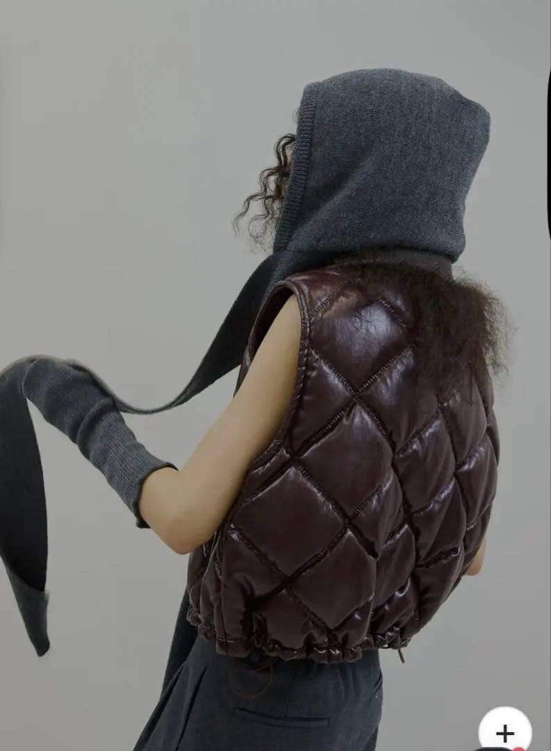 ジャケット・アウター Ameri SYNTHETIC LEATHER QUILTING VEST