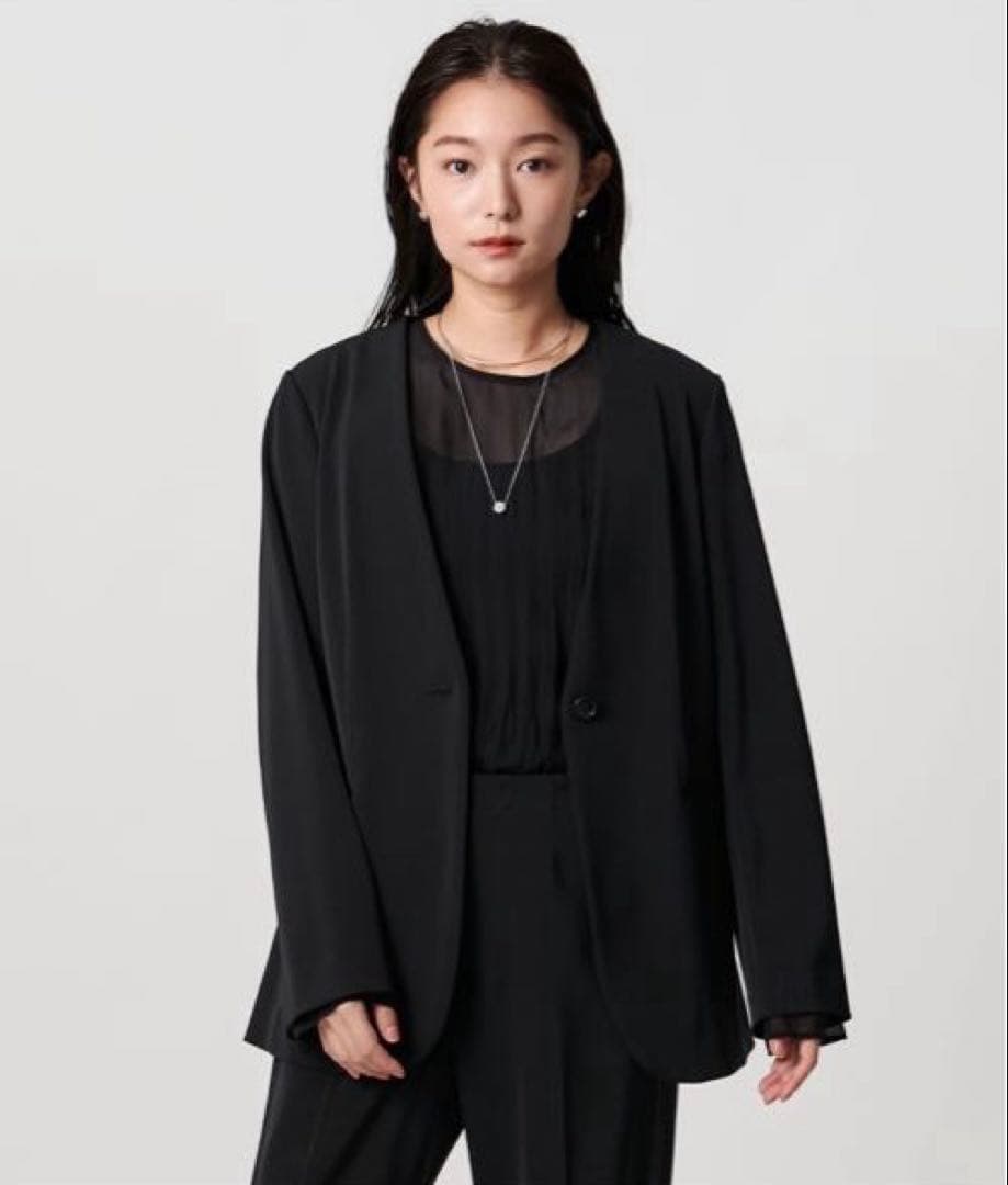 MARW UNITED ARROWS ツイルノーカラージャケット