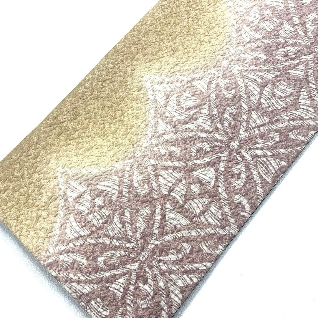 専用帯6189 ●高級 正絹 両面全通 リバーシブル 袋帯 兎 市松模様 七宝