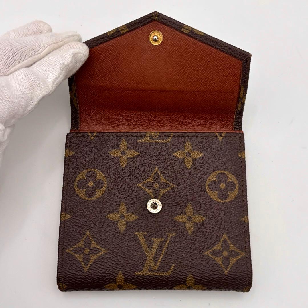 ルイヴィトン ポルトモネ ビエ カルトクレディ モノグラム Wホック財布