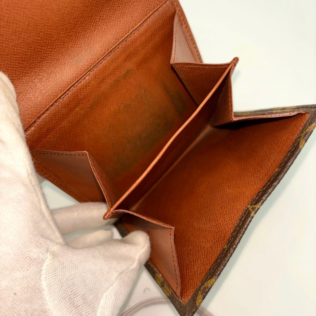 ルイヴィトン ポルトモネ ビエ カルトクレディ モノグラム Wホック財布