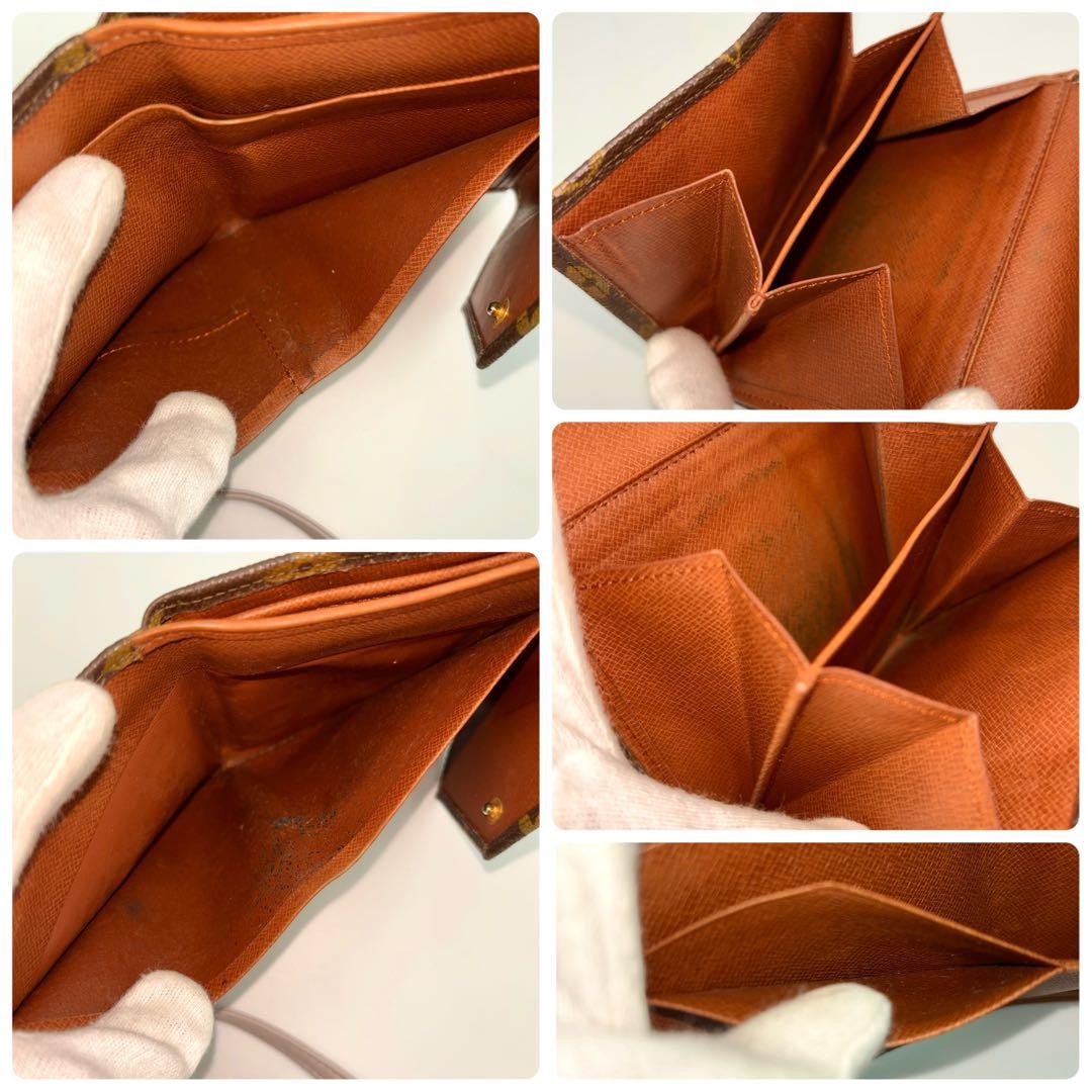 ルイヴィトン ポルトモネ ビエ カルトクレディ モノグラム Wホック財布