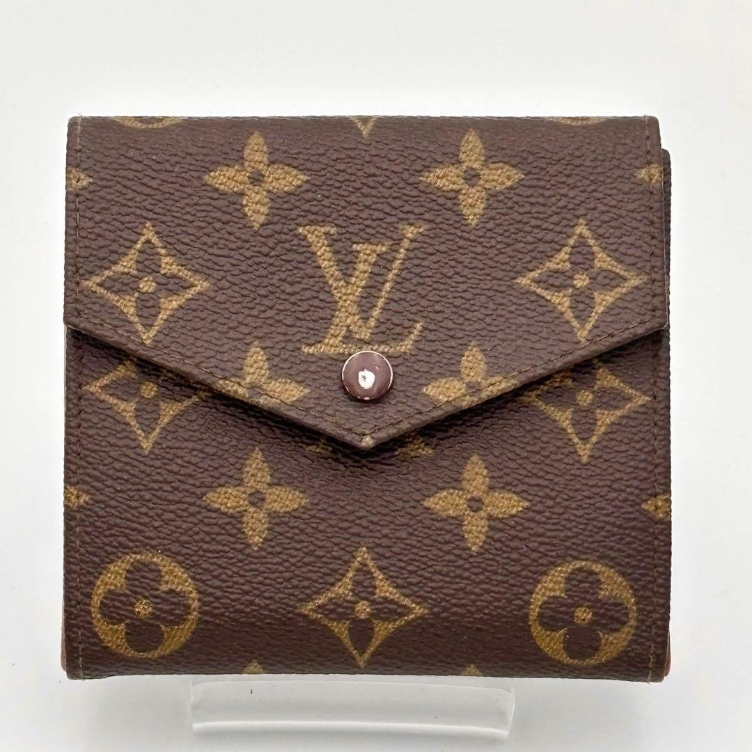 ルイヴィトン ポルトモネ ビエ カルトクレディ モノグラム Wホック財布