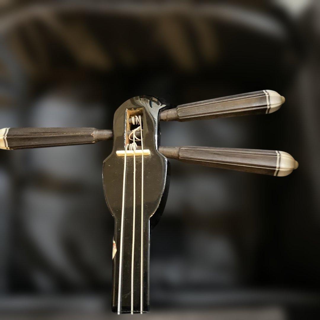 三線本体 ヘビ革風