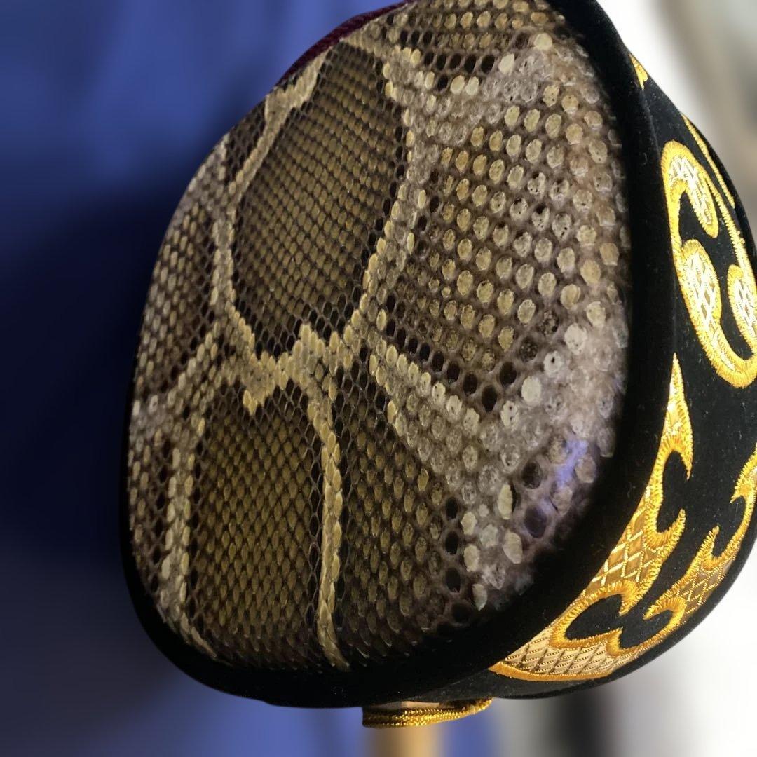 三線本体 ヘビ革風