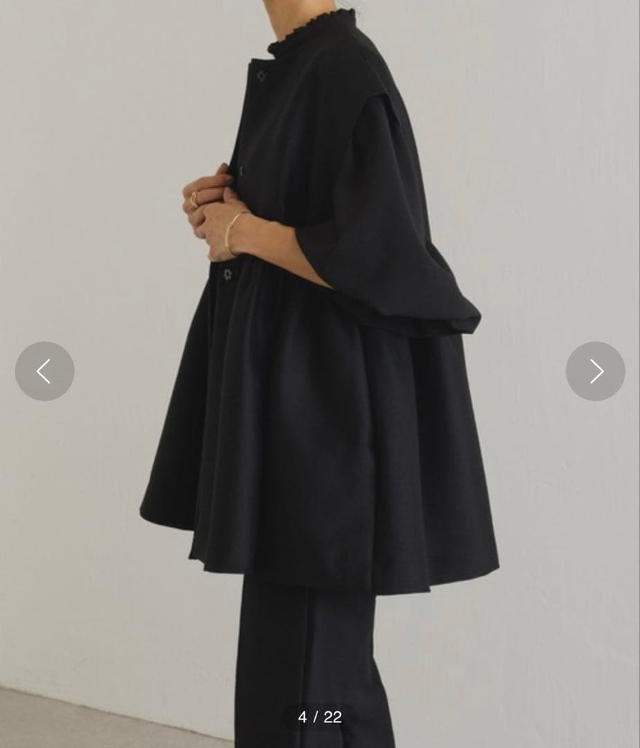 ✨極美品✨ BEARDSLEY LIVETART ペプラムギャザージレ ブラック