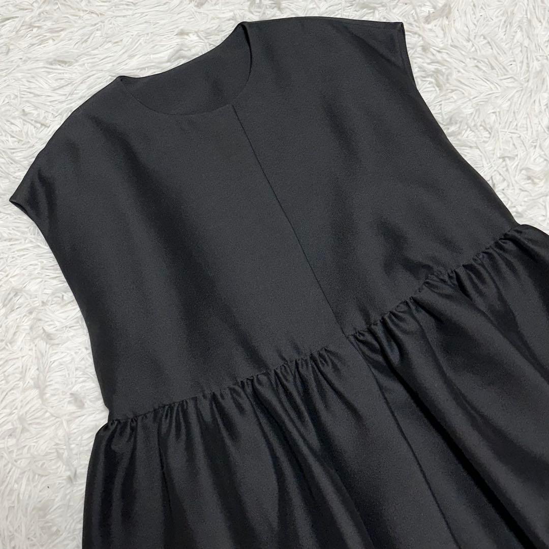 ✨極美品✨ BEARDSLEY LIVETART ペプラムギャザージレ ブラック