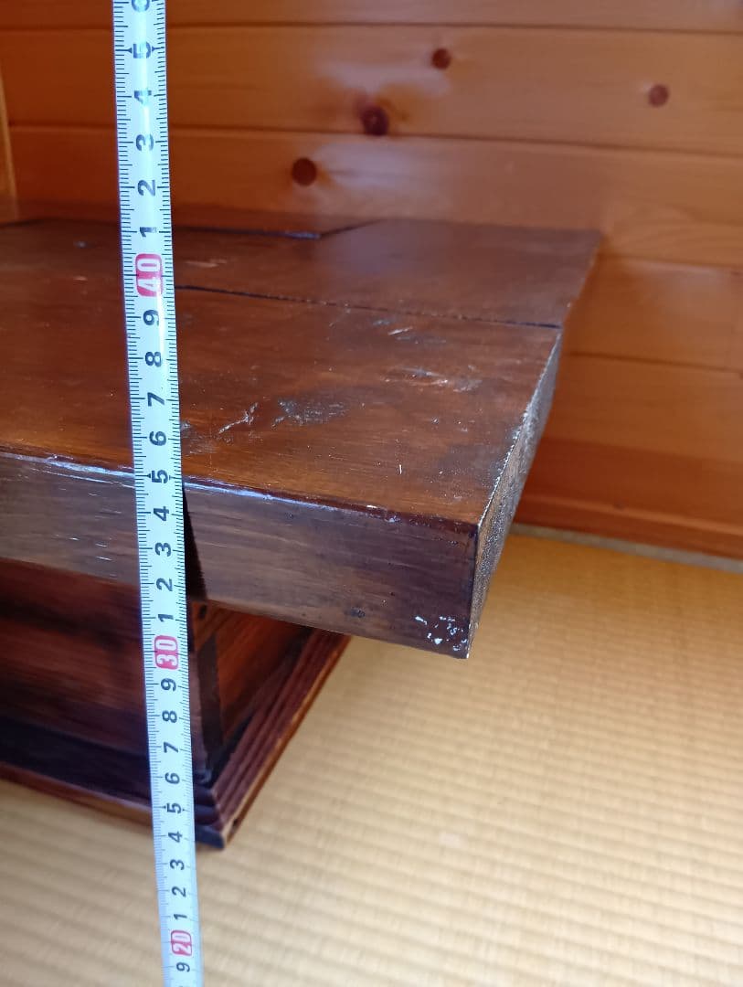 【引取限定】囲炉裏付き木製座卓と付属品　茨城南部より