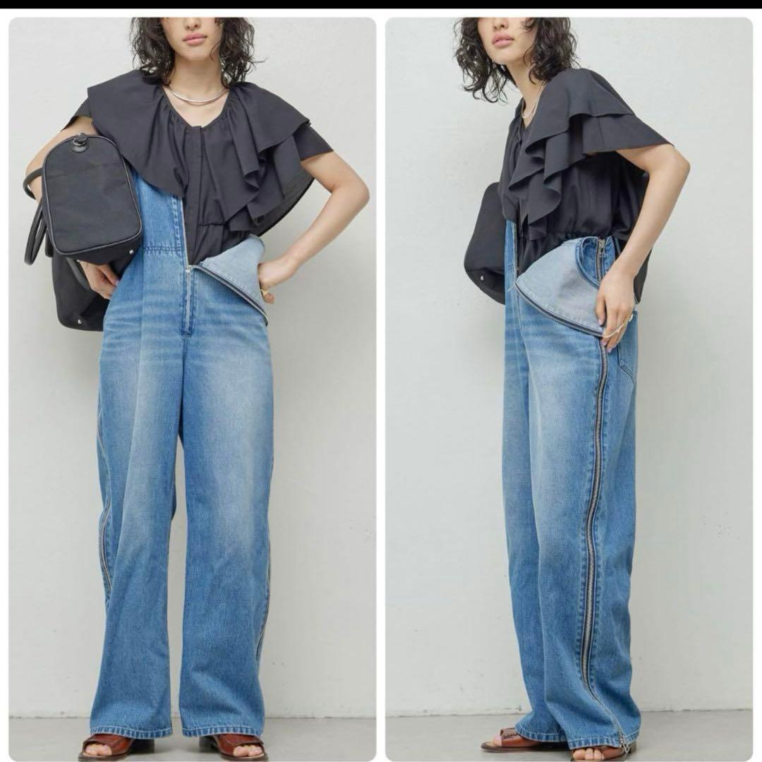 【極美品】ガリャルダガランテ　peas デニムデッキトラウザース　オーバーオール