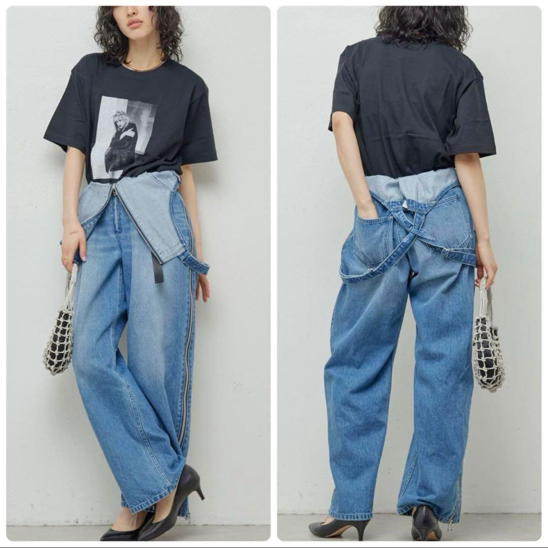 【極美品】ガリャルダガランテ　peas デニムデッキトラウザース　オーバーオール