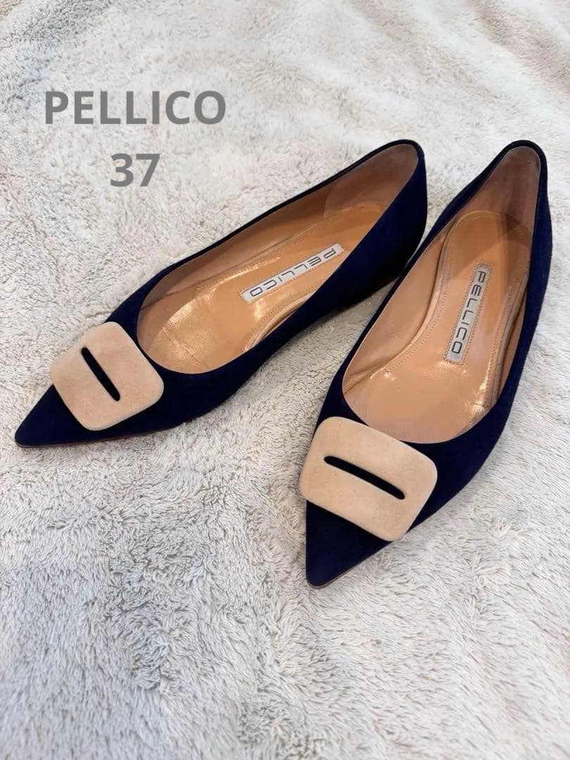 PELLICO ペリーコ　ANELLI アネッリ　37ネイビー バイカラー