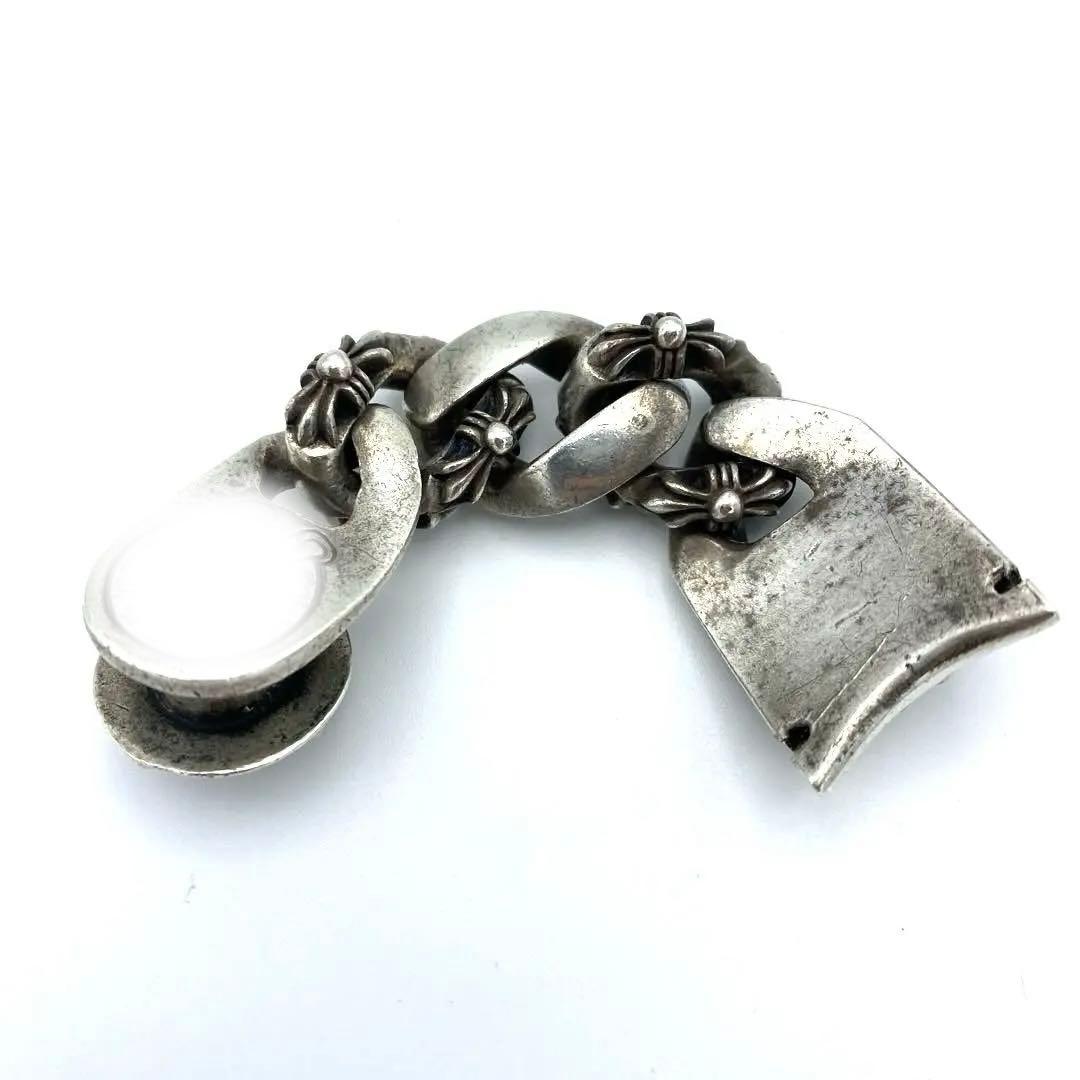 カスタムウォッチブレス クロスデザイン シルバー メンズ腕時計