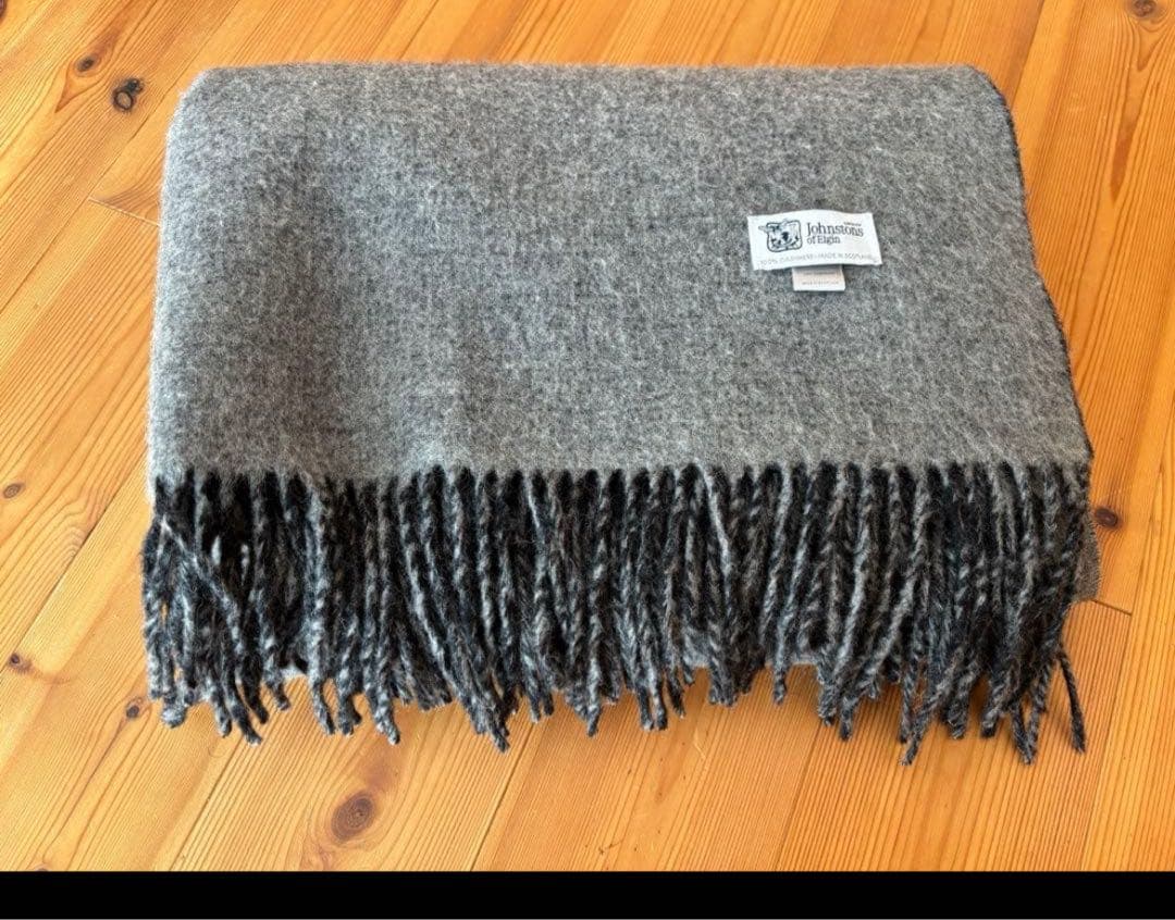 muffler カシミア　マフラー グレー　gray grey ジョンストンズ