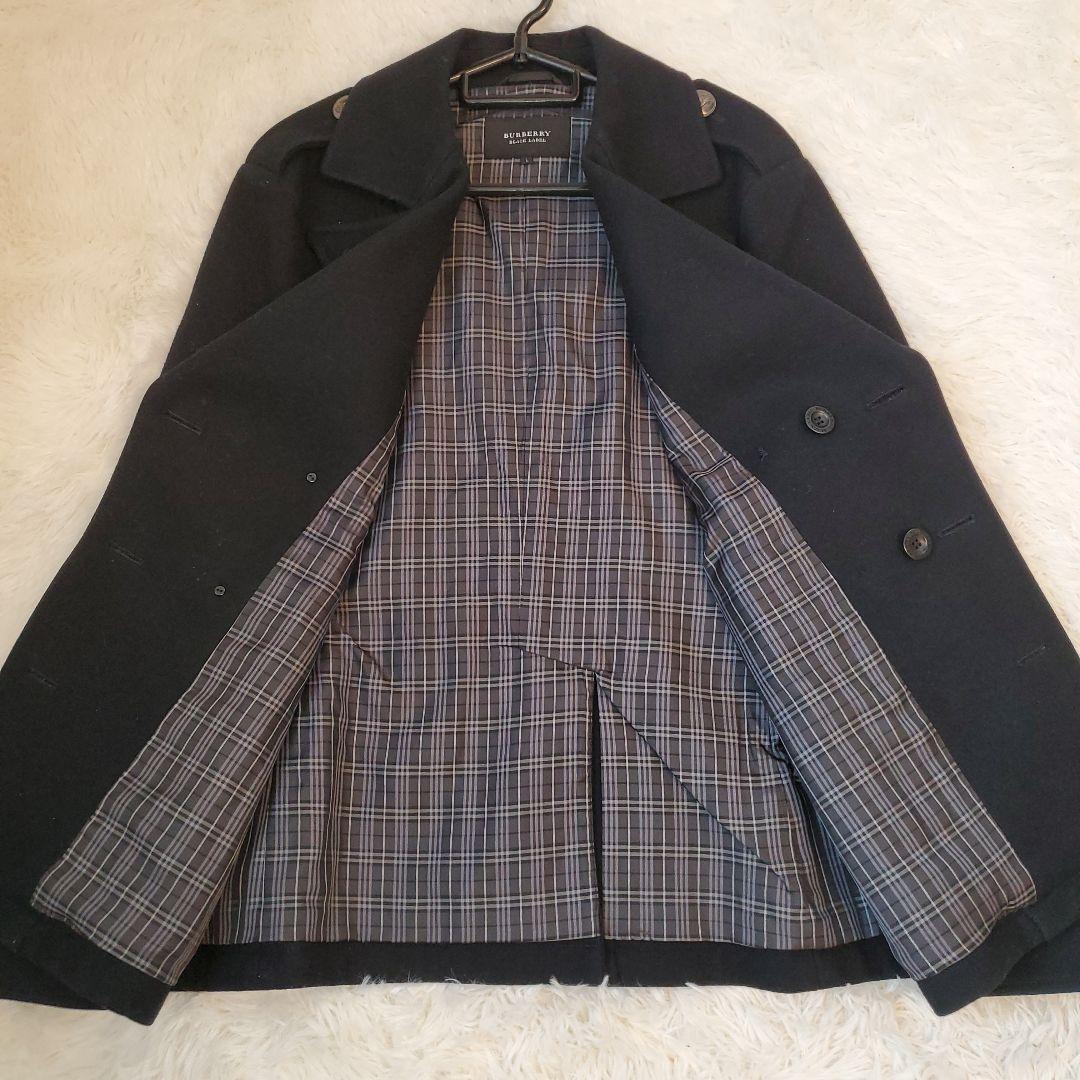 ⭐極美品⭐BURBERRY BLACK LABEL ナポレオン Pコート L